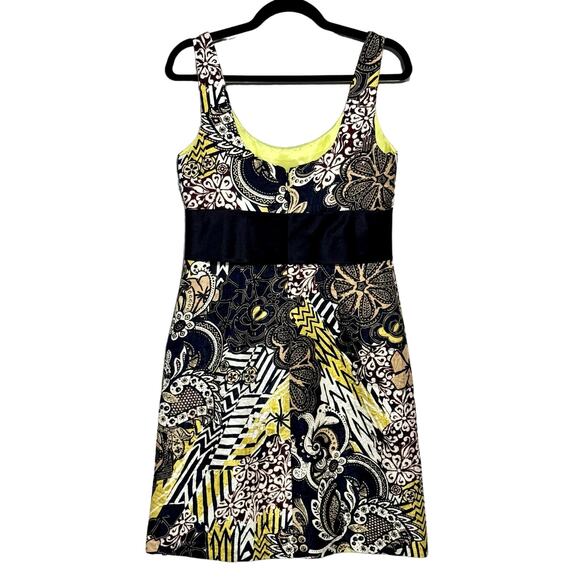 Kay Unger New York Silk Floral Cocktail Dress sz 8 Kitten Bow‎ Detail Fairycore - Picture 5 of 12